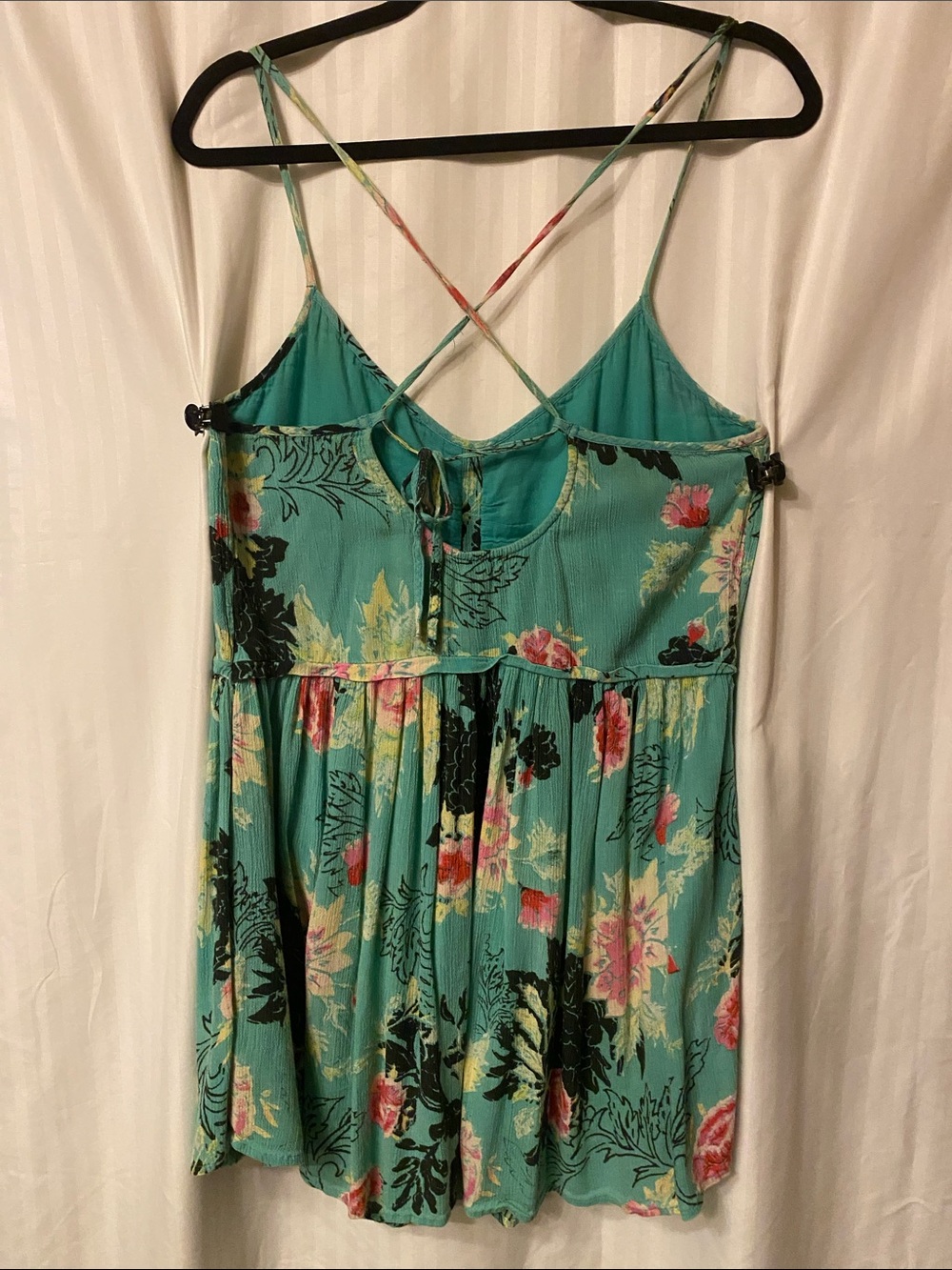Billabong Turquoise Floral Sundress - Picture 5 of 6